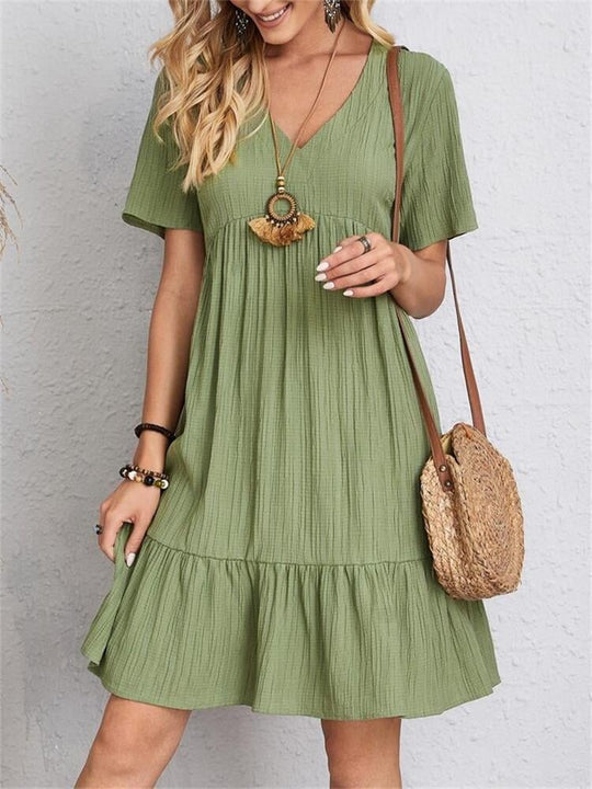 💝Hot Sale 49% Off🎁Retro V-neck Loose Casual DressRetro V-neck Loose Casual Dress