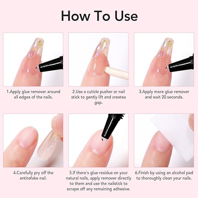 ✨ PROMO 50% OFF! 💅Semi-Liquid Nail Glue 10s Drying No UV – Anti-Drip Gel Ultra Strong Hold, Precision Remover 2-3min, Safe No Burning 🔥