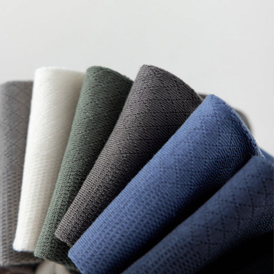 🔥Men's Solid Color Mesh Socks – Breathable, Moisture-Wicking for All-Day Comfort🌿