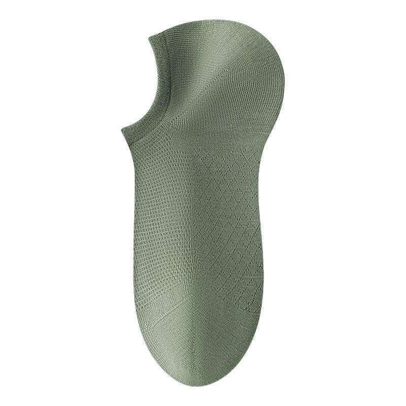 🔥Men's Solid Color Mesh Socks – Breathable, Moisture-Wicking for All-Day Comfort🌿