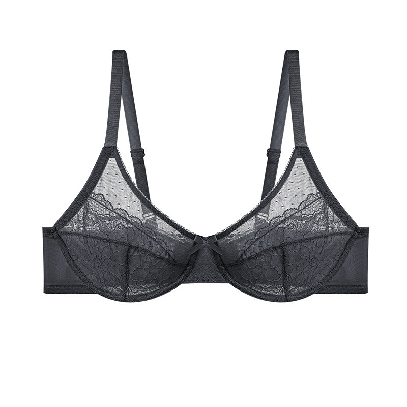 💕Lacsper Daisy minimizer Bra Floral Lace Unlined Comfort Non-Padded Full Coverage Plus Size Underwire with Supportive Under Band Comfortable Fit