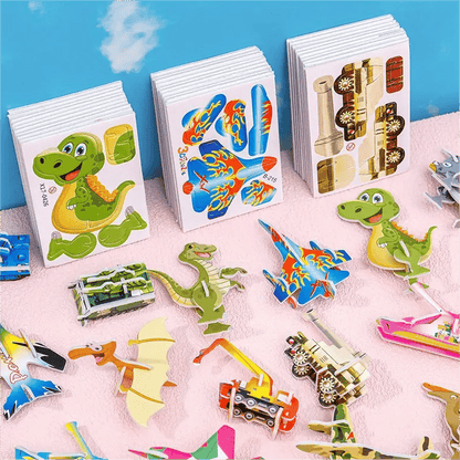 🧩60% OFF! ✨ 2025 Educational 3D Cartoon Puzzle - 57 Interlocking Pieces with Vibrant Characters for Creative Learning 🎨👧