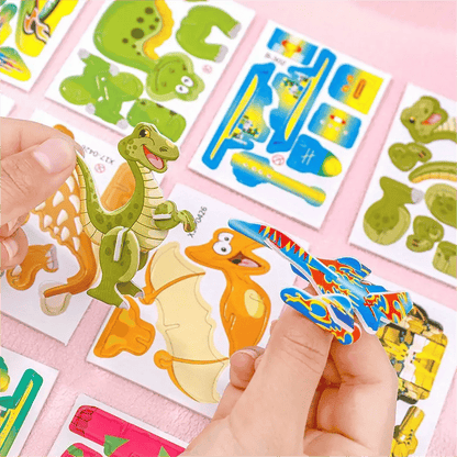 🧩60% OFF! ✨ 2025 Educational 3D Cartoon Puzzle - 57 Interlocking Pieces with Vibrant Characters for Creative Learning 🎨👧