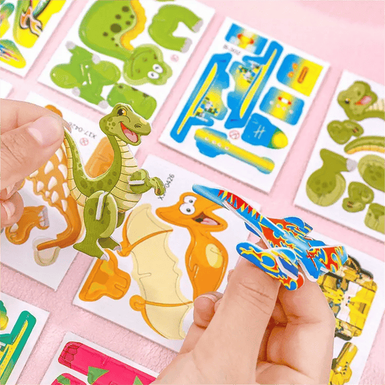 🧩60% ОТСТЪПКА! ✨ 2025 Образователен 3D пъзел с анимация - 57 преплетени части с ярки герои за творческо учене 🎨👧