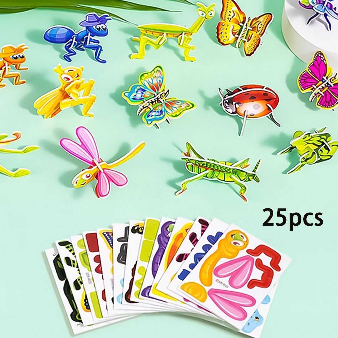🧩60% OFF! ✨ 2025 Educational 3D Cartoon Puzzle - 57 Interlocking Pieces with Vibrant Characters for Creative Learning 🎨👧