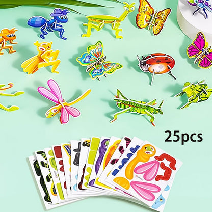 🧩60% OFF! ✨ 2025 Educational 3D Cartoon Puzzle - 57 Interlocking Pieces with Vibrant Characters for Creative Learning 🎨👧