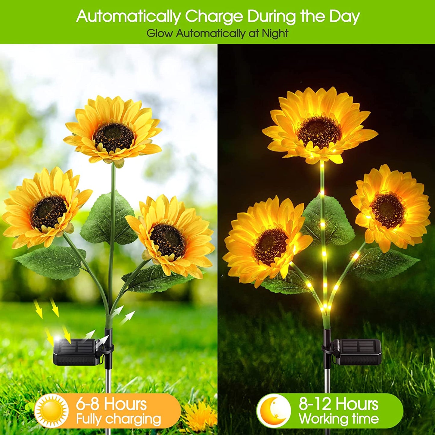 🌻Sunflower Solar Garden Stake Led Lights — Buy 3 Get 2 Free