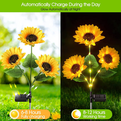 🌻Sunflower Solar Garden Stake Led Lights — Buy 3 Get 2 Free