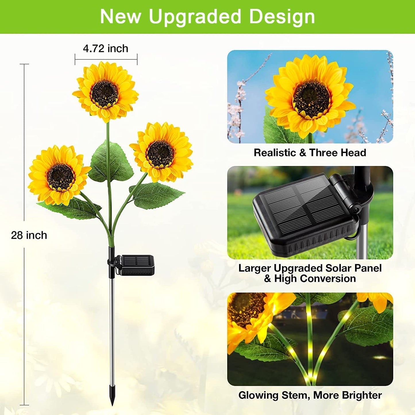 🌻Sunflower Solar Garden Stake Led Lights — Buy 3 Get 2 Free