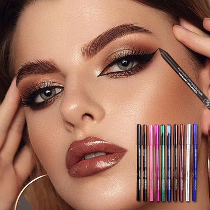💕2025 new beauty favorite💕💯10 Colored Eyeliner Gel Pens