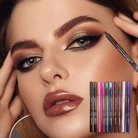 💕2025 new beauty favorite💕💯10 Colored Eyeliner Gel Pens