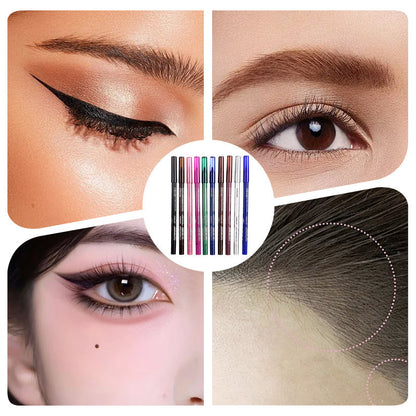 💕2025 new beauty favorite💕💯10 Colored Eyeliner Gel Pens