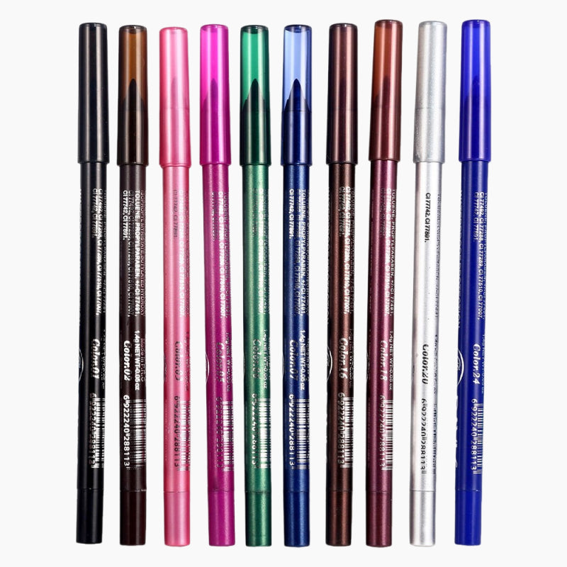 💕2025 new beauty favorite💕💯10 Colored Eyeliner Gel Pens