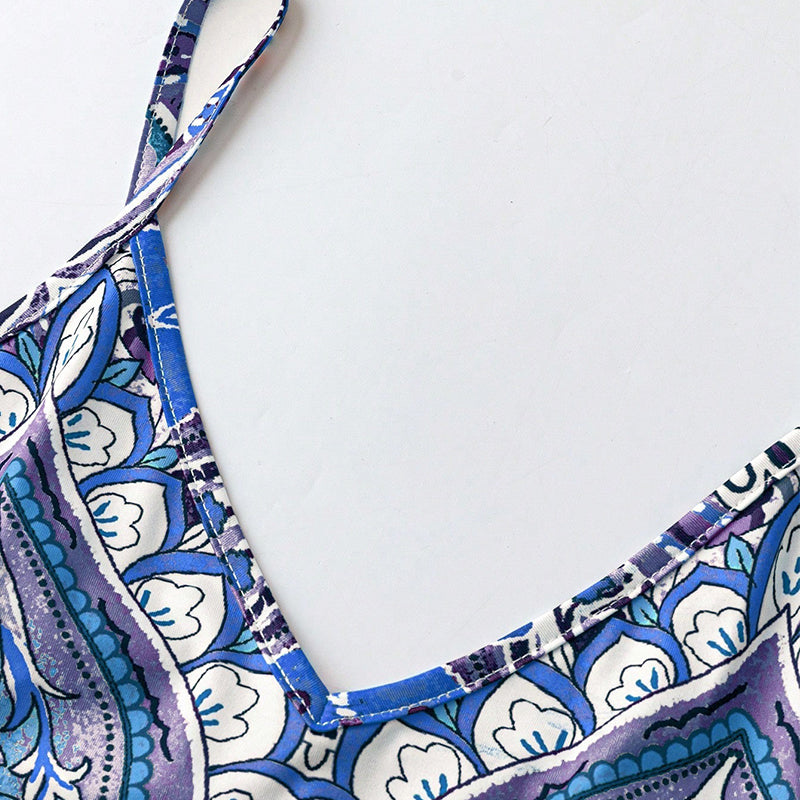 ⏳Ajaliselt piiratud eripakkumine👗Naiste retrohõnguline V-kaelusega varrukateta maksikleit