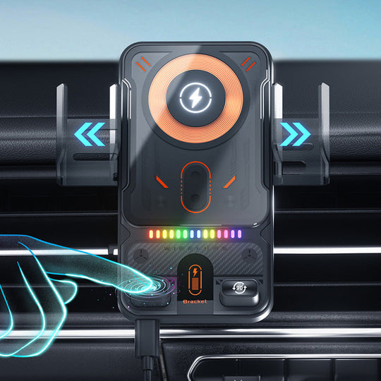 🔥HOT SALE 50% OFF🎁⚡Over 50,000 sold! 📱Smart 2-in-1 Car Rotating Mobile Phone Holder & Wireless Charger⚡