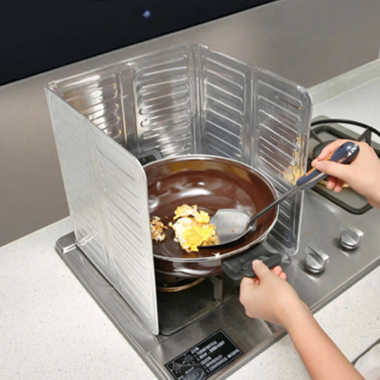 🛡️ KØB 1 FÅ 1 GRATIS! 🍳 Oliesprøjtebeskyttelse i køkkenet - Varmebestandig og fleksibel silikone, nem at rengøre og genanvendelig til stegning/madlavning 🔥