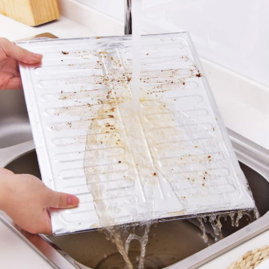 🛡️ KØB 1 FÅ 1 GRATIS! 🍳 Oliesprøjtebeskyttelse i køkkenet - Varmebestandig og fleksibel silikone, nem at rengøre og genanvendelig til stegning/madlavning 🔥