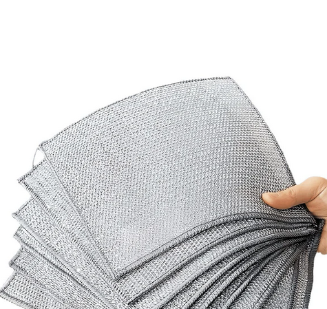 Daugiafunkcis nebraižantis šveitimo vielinis indų plovimo skudurėlis