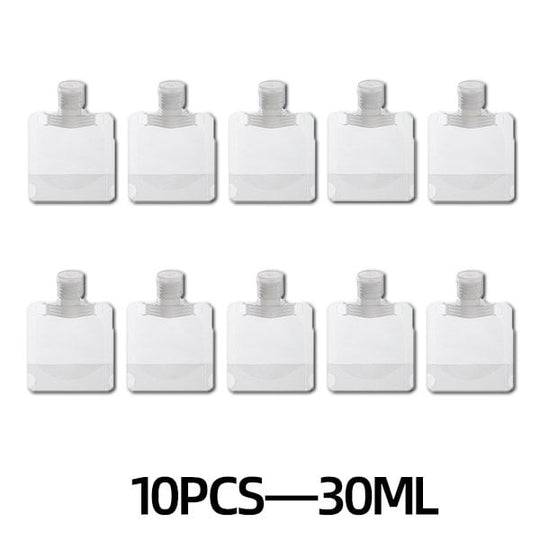 Bolsa de viaje portátil para maquillaje líquido (10 unidades) ¡Oferta de verano con 49 % de descuento!