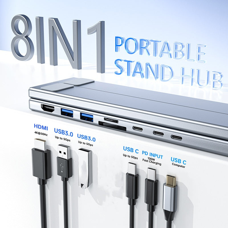 🏆 USB-C Docking Station Laptop Stand with 4K HDMI⚡