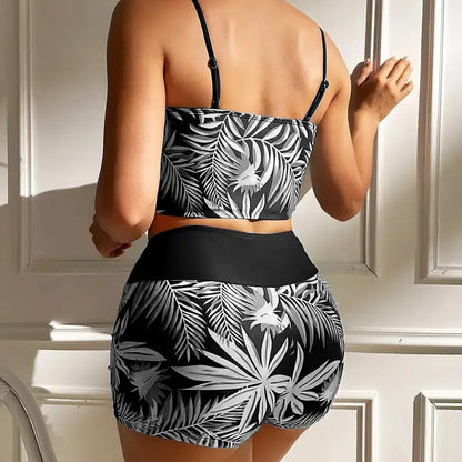 🎁Women’s Printed Two-Piece Swimsuit🌙 Free £15 Moon & Star Necklace with order!