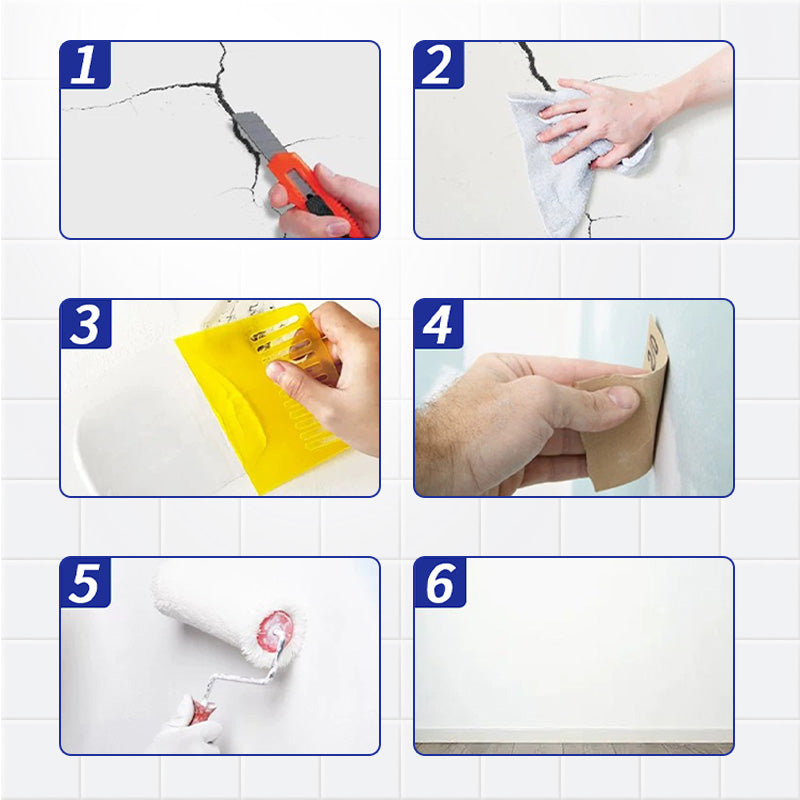 🧱Elastic Crack Resistant Wall Repair Paste🍃