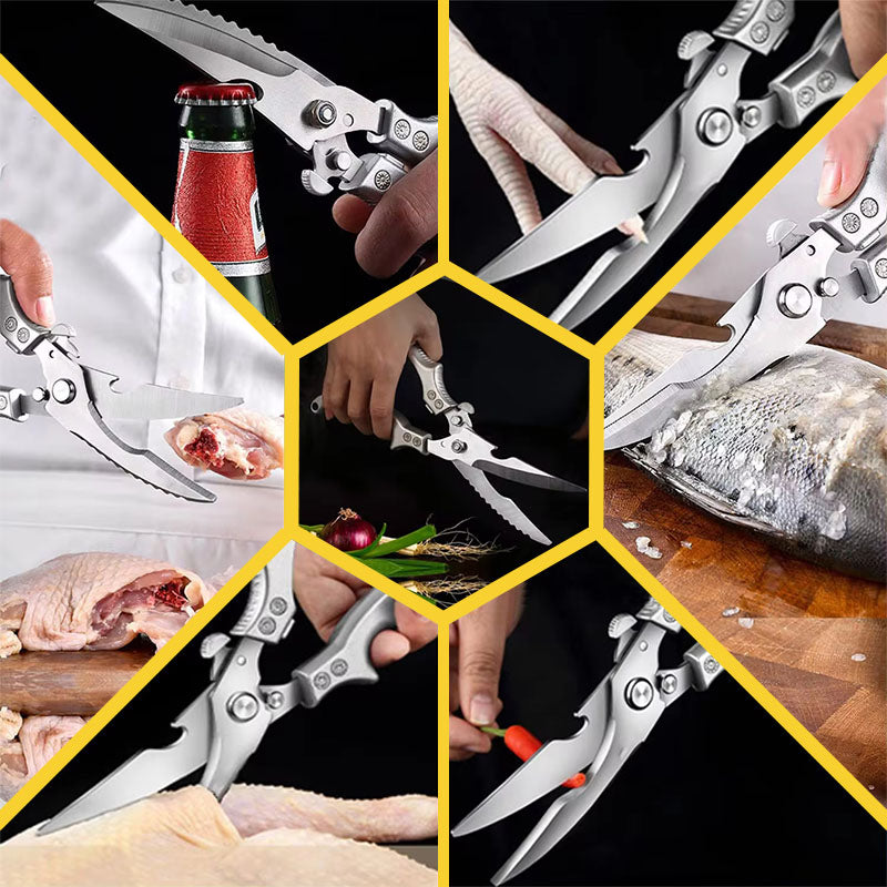 🔥 Гореща разпродажба 2025 🔥Безопасни многофункционални кухненски ножици от неръждаема стомана
