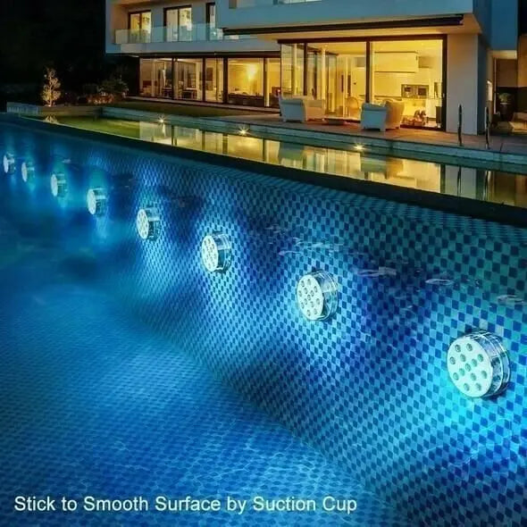 💥LIMITED-TIME 50% OFF! 🌈Submersible LED Pool Lights (RF Remote Control )