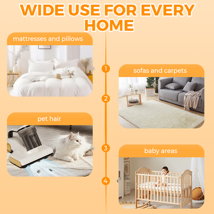 🏆Flash Sale 50K+ SOLD!⚡Powerful Mattress Vacuum Cleaner