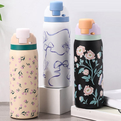 💖LuvSip™ – Softcore Sips Edition💖 32oz Portable Insulated Mug with Straw