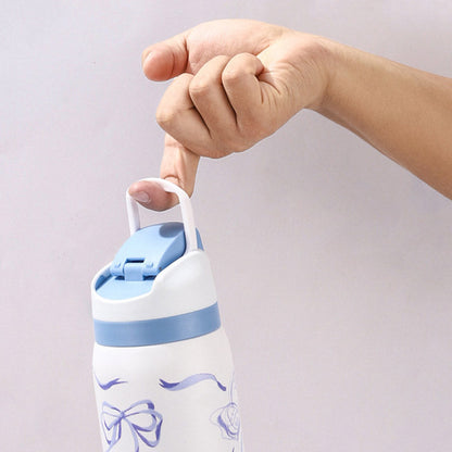 💖LuvSip™ – Softcore Sips Edition💖 32oz Portable Insulated Mug with Straw