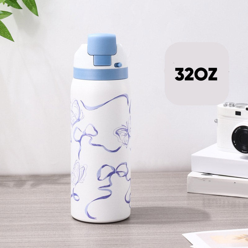 💖LuvSip™ – Softcore Sips Edition💖 32 oz bærbart, isoleret krus med sugerør