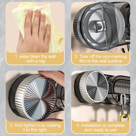 💥Køb 2 Få 1 gratis🔥Holdbare vægmonterede inline-vakuumkroge