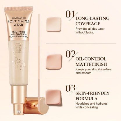 ✨LAST DAY ONLY 49% OFF✨Long-Lasting Matte Concealer Foundation