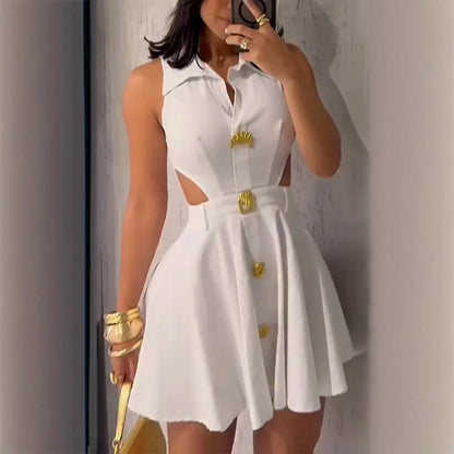 ✨New Model Special Offer 💖Women's Elegant Sexy V-Neck Sleeveless Dress
