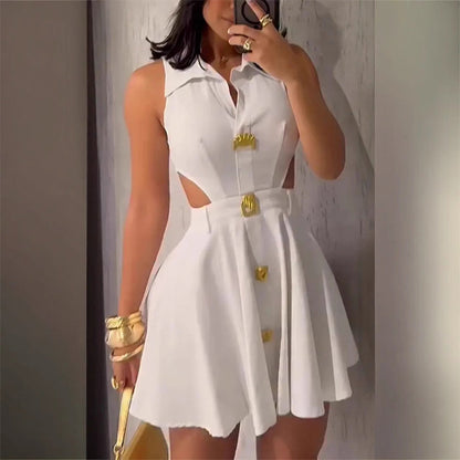 ✨New Model Special Offer 💖Women's Elegant Sexy V-Neck Sleeveless Dress
