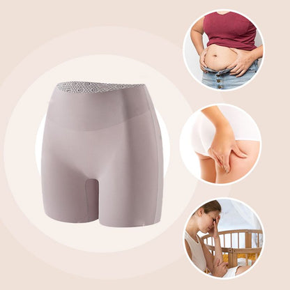 🏆 High-waisted women's silk satin underwear with tummy control and hip-lifting effect 👑
