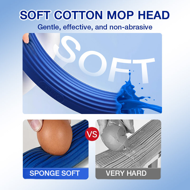 Hands-Free Self-Wringing Mop with Upright Storage