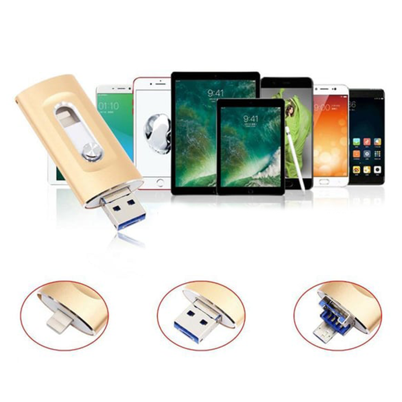⚡3 in 1 Flash Drive, Portable High Speed USB 3.0 Memory Storage🏆