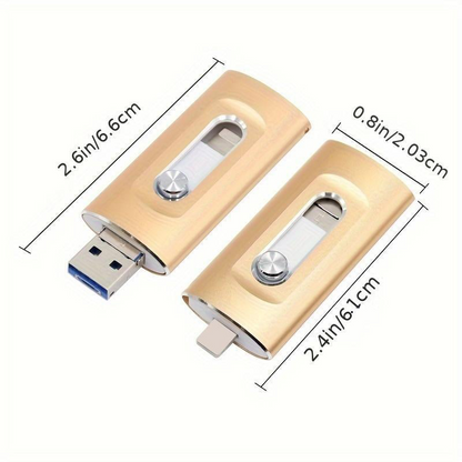 ⚡3 in 1 Flash Drive, Portable High Speed USB 3.0 Memory Storage🏆