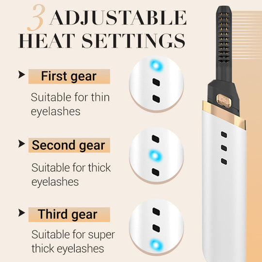 💖 Mans skaistuma noslēpums 😍 USB uzlādējams elektriskais apsildāms skropstu atliecējs