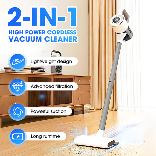 🔥2025 Sale 49% OFF🔥2-in-1 High Power Cordless Vacuum Cleaner