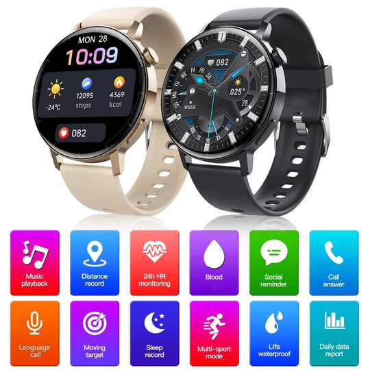 🤖Hot Sale 2025🤖Multifunctionele Bluetooth-smartwatch voor gezondheidsmonitoring