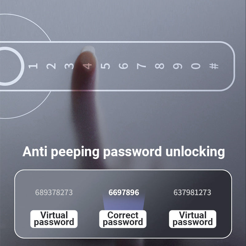 🔥2025 Hot Sale🔥Fingerprint Smart Door Lock Handle With Bluetooth APP Control