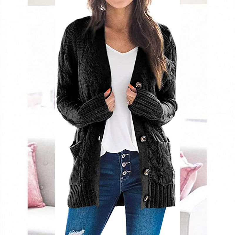 Women's Autumn Midi-Length Knit Sweater 🧥 – Layers Over Tees/Under Coats, Ideal for Office & Brunch Gatherings 💼