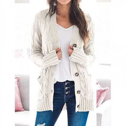 Women's Autumn Midi-Length Knit Sweater 🧥 – Layers Over Tees/Under Coats, Ideal for Office & Brunch Gatherings 💼
