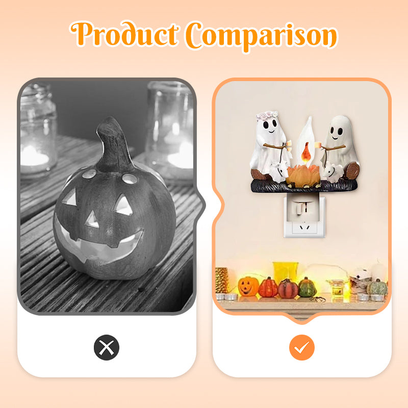 Cute Ghost Campfire Decorative Night Light