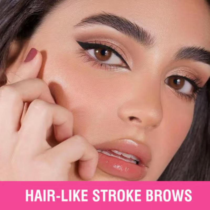 Caneta de sobrancelha bifurcada à prova d'água 4D