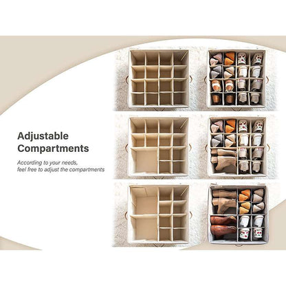 👟Transparent, foldable PVC shoe box, waterproof storage box for office