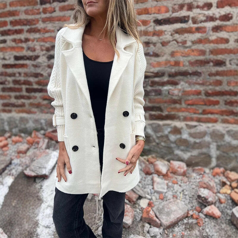 ⏳Limited-time 50% off⏰Women’s Mid-Length Lapel Double Breasted Coat🧥